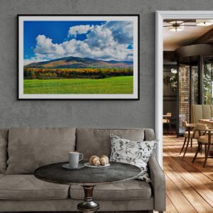White Mountains Autumn Landscape Photography Print: New England Wall Art